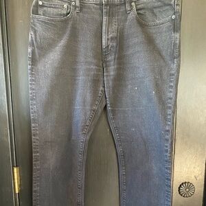 J CREW - Men's Worn Black Slim Fit Jeans